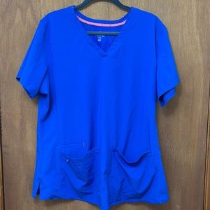 Med Couture Royal blue scrub top